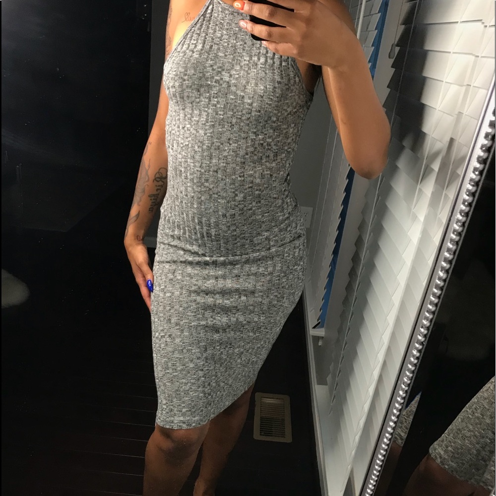 Grey Ripped Dress